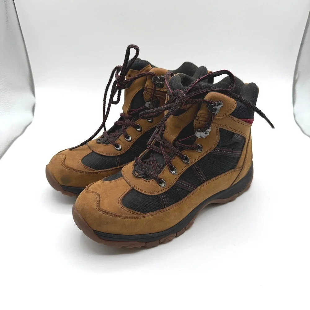 L.L. Bean Snow‎ Sneakers Mens 8 Brown Waterproof Insulated Hiking Winter Boots